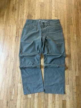 Eddie Bauer Men's Olive Green Chinos